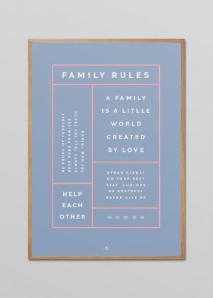 Kragh Family – Family Rules - Blue