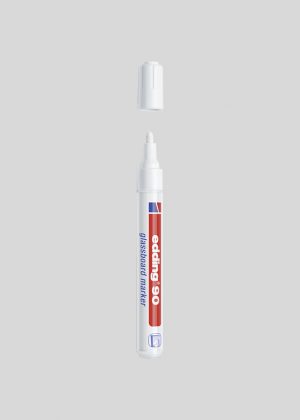 Hvid glastavle tusch med 2-3 mm spids
