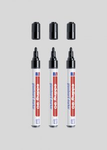 3 Stk sort Edding 90 glastavle tusch med 2-3 mm spids.